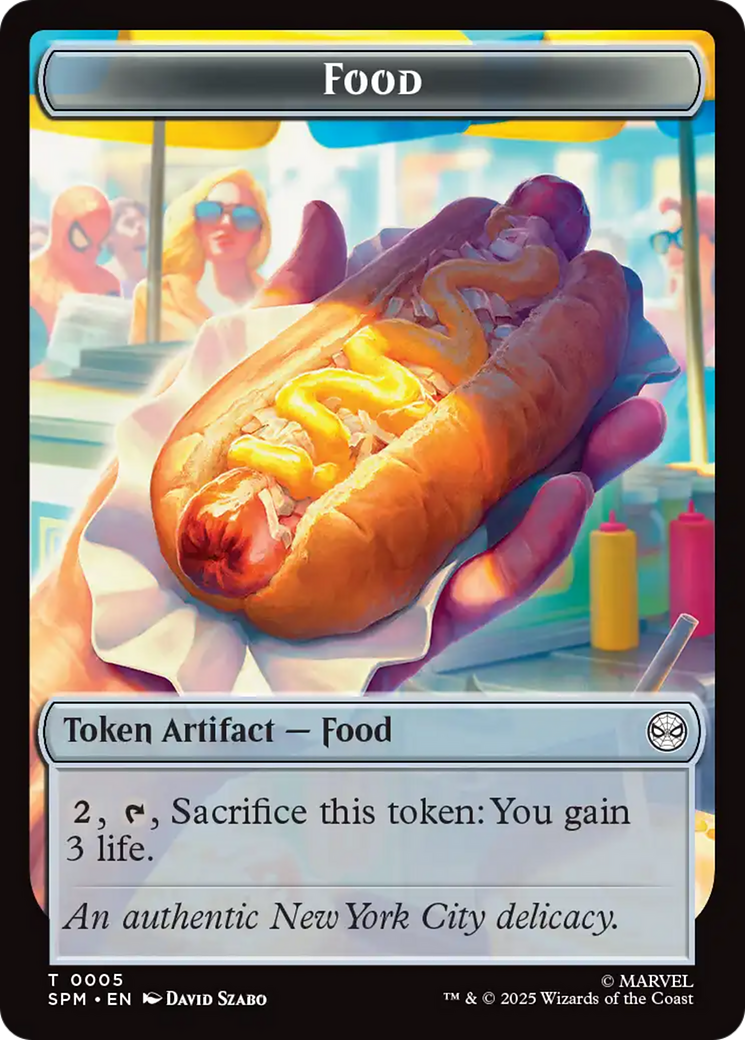 Spider // Food Double-Sided Token [Marvel's Spider-Man Tokens] | Magic Magpie