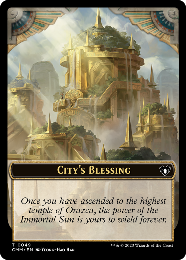 City's Blessing // Construct (0075) Double-Sided Token [Commander Masters Tokens] | Magic Magpie