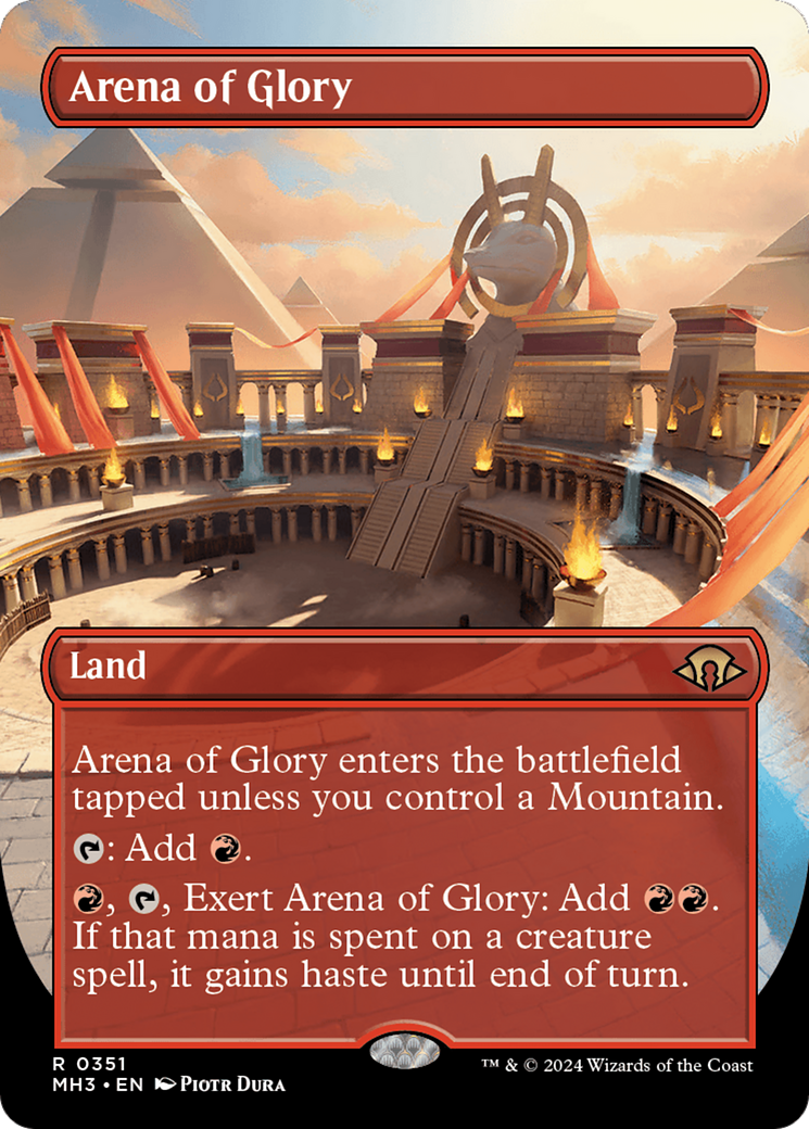 Arena of Glory (Borderless) [Modern Horizons 3] | Magic Magpie