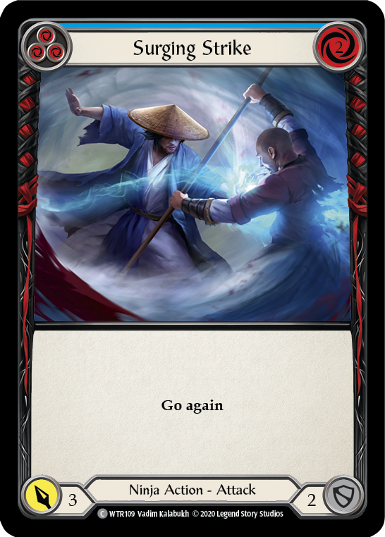 Surging Strike (Blue) [U-WTR109] (Welcome to Rathe Unlimited)  Unlimited Normal | Magic Magpie