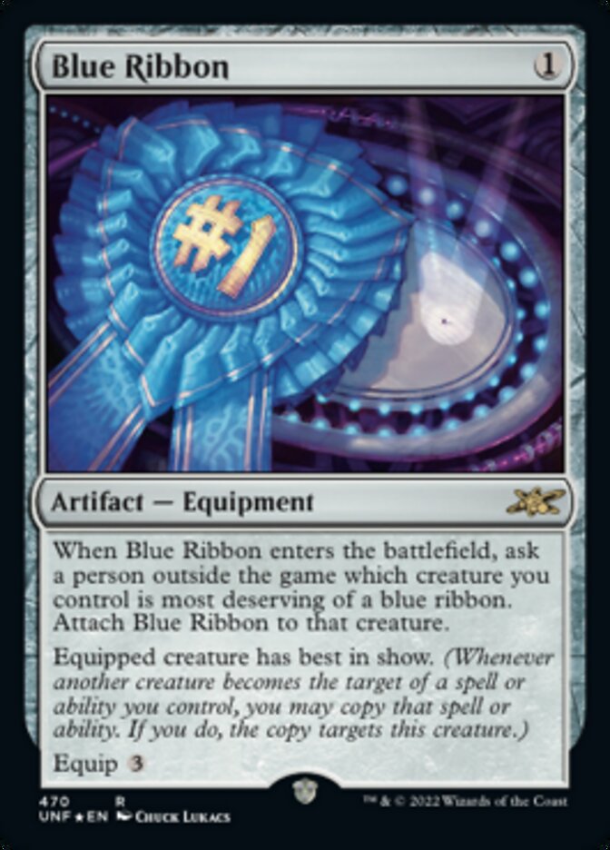 Blue Ribbon (Galaxy Foil) [Unfinity] | Magic Magpie