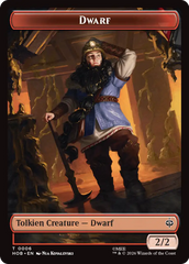 Human Soldier // Dwarf Double-Sided Token [The Hobbit Tokens] | Magic Magpie