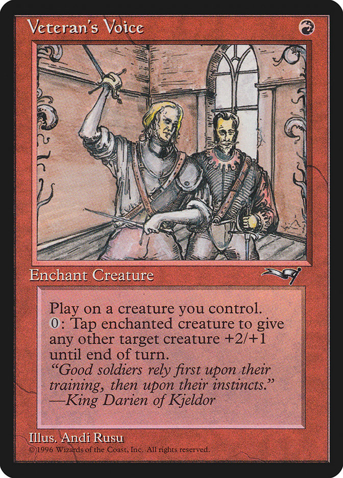 Veteran's Voice (Window Background) [Alliances] | Magic Magpie