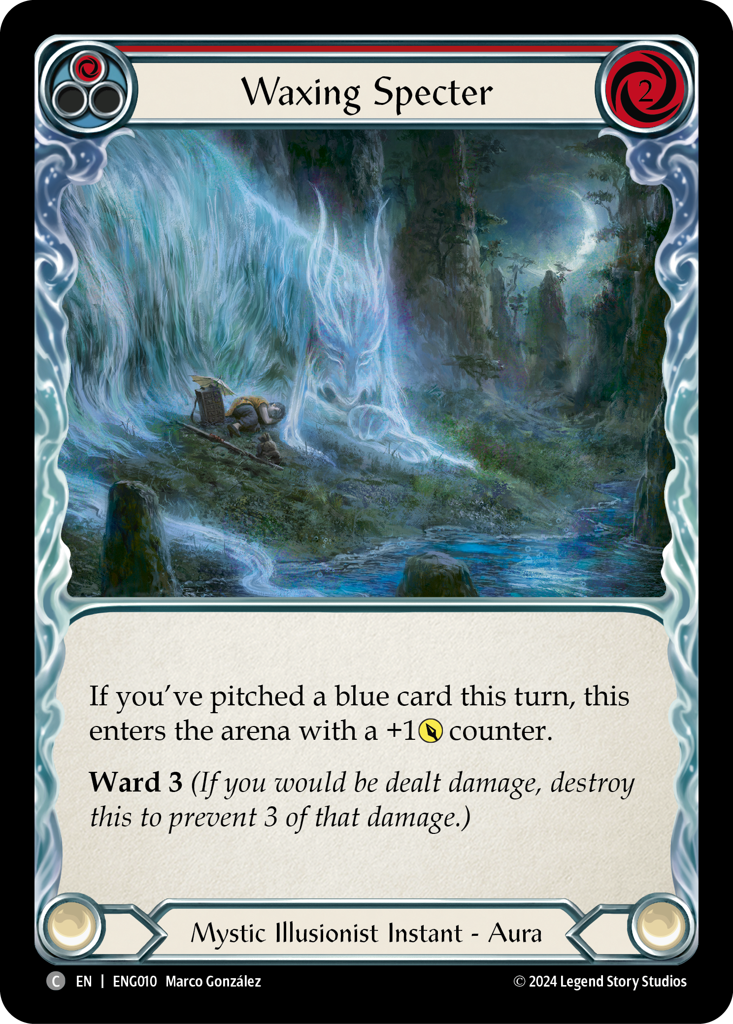 Waxing Specter [ENG010] (Part the Mistveil Enigma Blitz Deck) | Magic Magpie