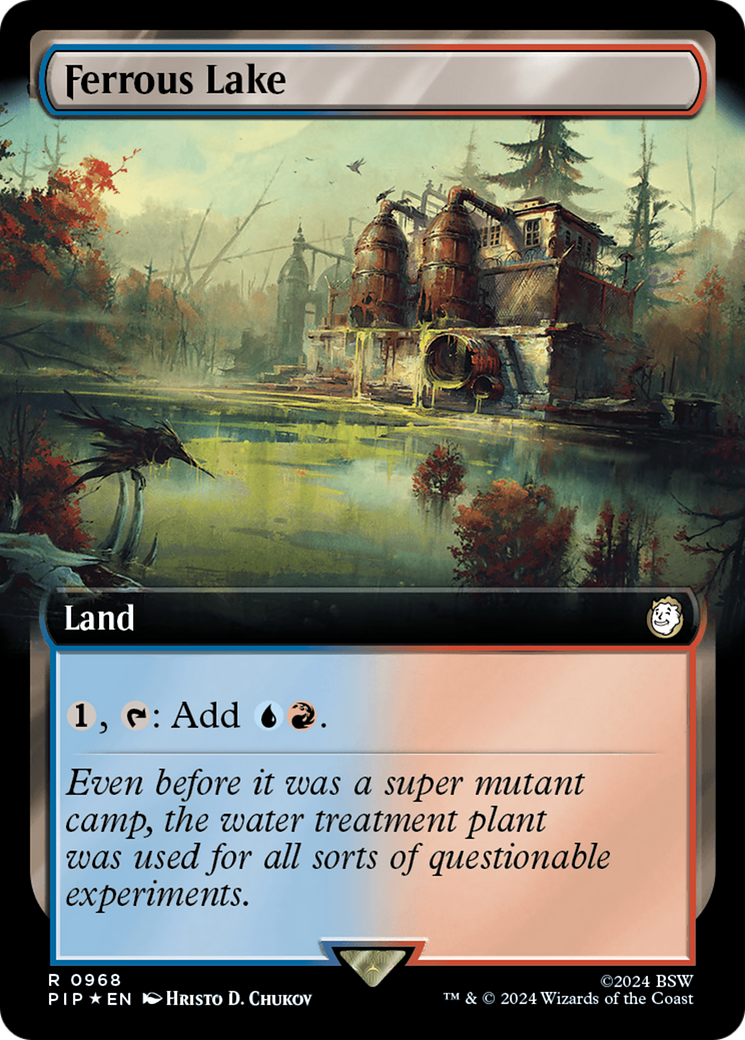 Ferrous Lake (Extended Art) (Surge Foil) [Fallout] | Magic Magpie