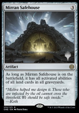 Mirran Safehouse (Promo Pack) [Phyrexia: All Will Be One Promos] | Magic Magpie
