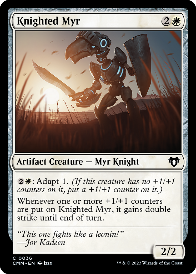 Knighted Myr [Commander Masters] | Magic Magpie