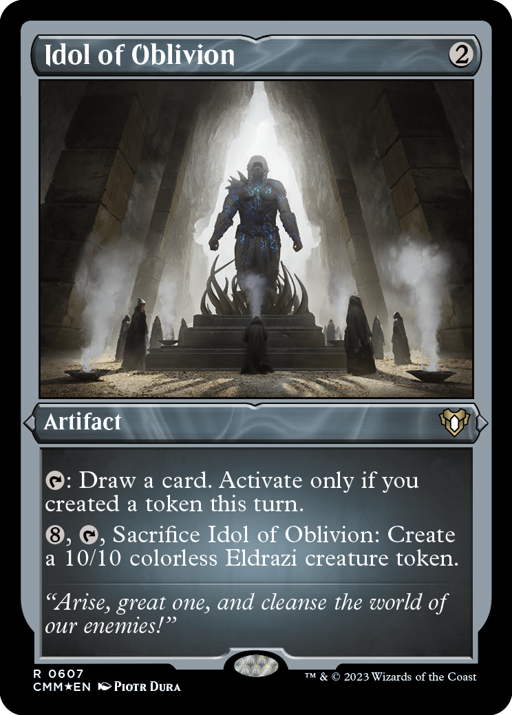 Idol of Oblivion (Foil Etched) [Commander Masters] | Magic Magpie