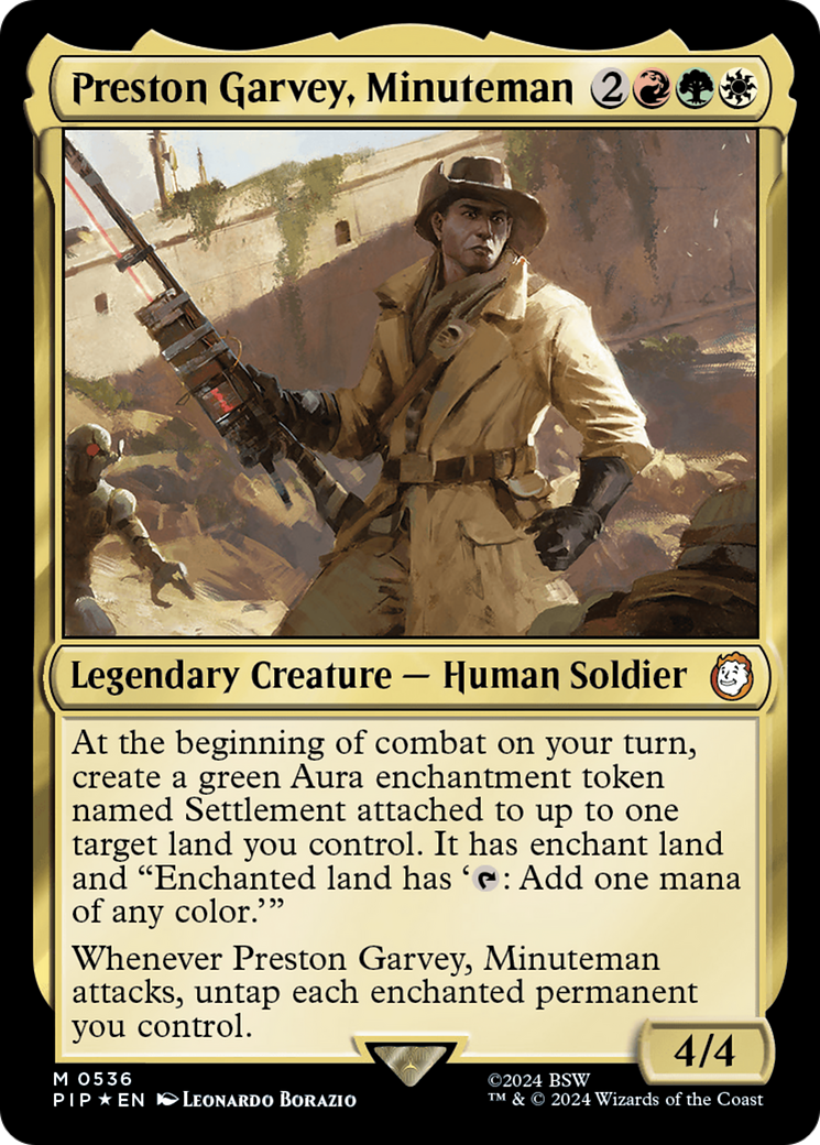 Preston Garvey, Minuteman (Surge Foil) [Fallout] | Magic Magpie