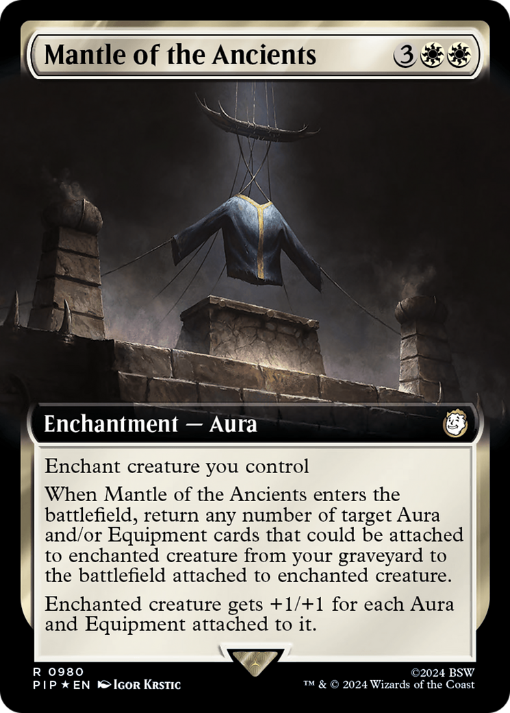 Mantle of the Ancients (Extended Art) (Surge Foil) [Fallout] | Magic Magpie