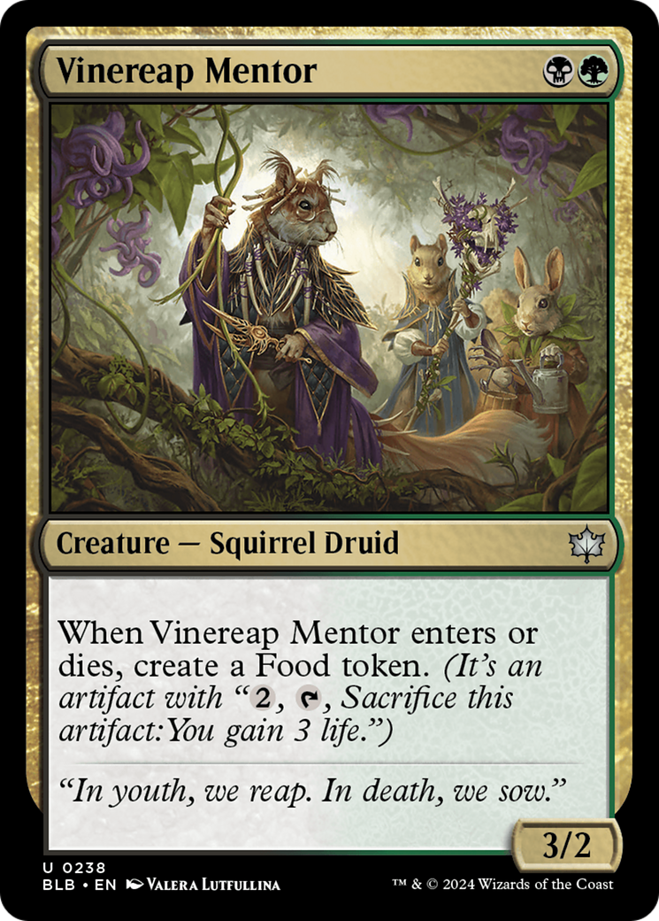 Vinereap Mentor [Bloomburrow] | Magic Magpie