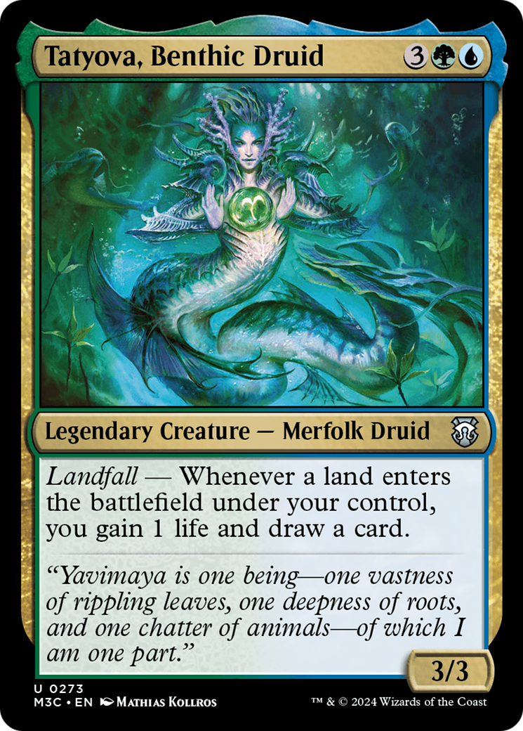 Tatyova, Benthic Druid (Ripple Foil) [Modern Horizons 3 Commander] | Magic Magpie