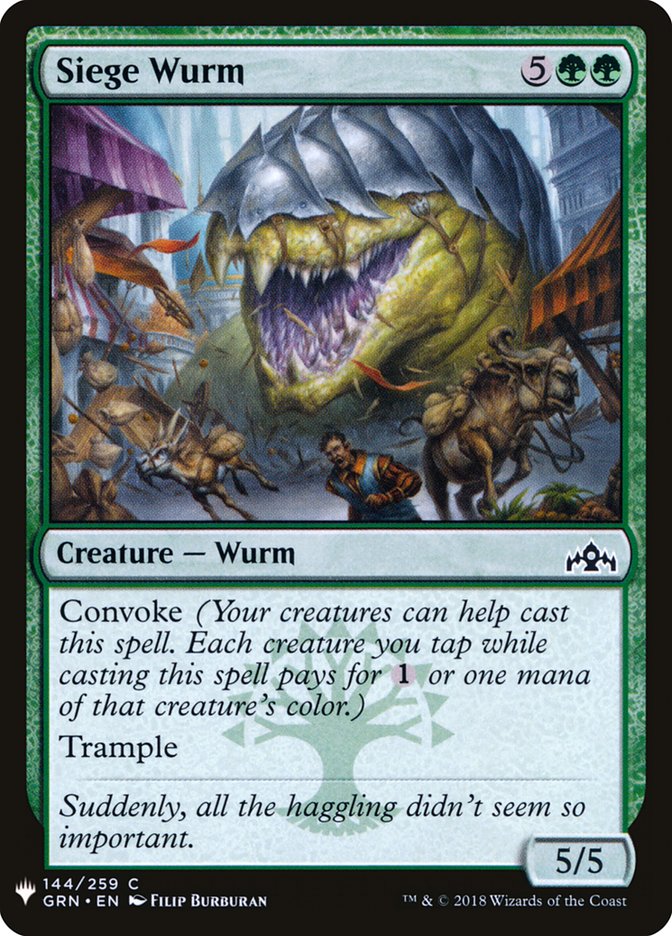Siege Wurm [Mystery Booster] | Magic Magpie