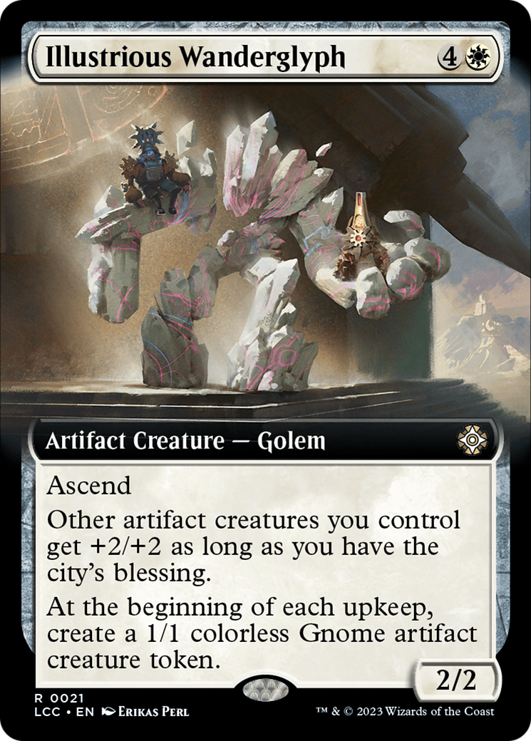 Illustrious Wanderglyph (Extended Art) [The Lost Caverns of Ixalan Commander] | Magic Magpie