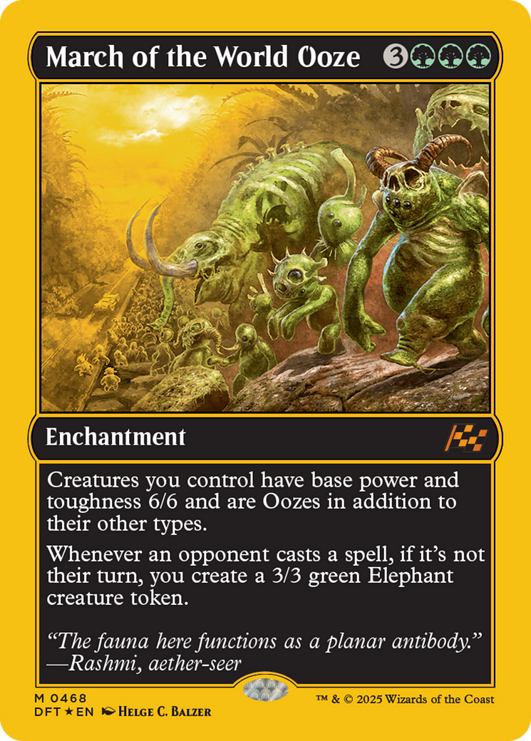 March of the World Ooze (First-Place Foil) [Aetherdrift] | Magic Magpie