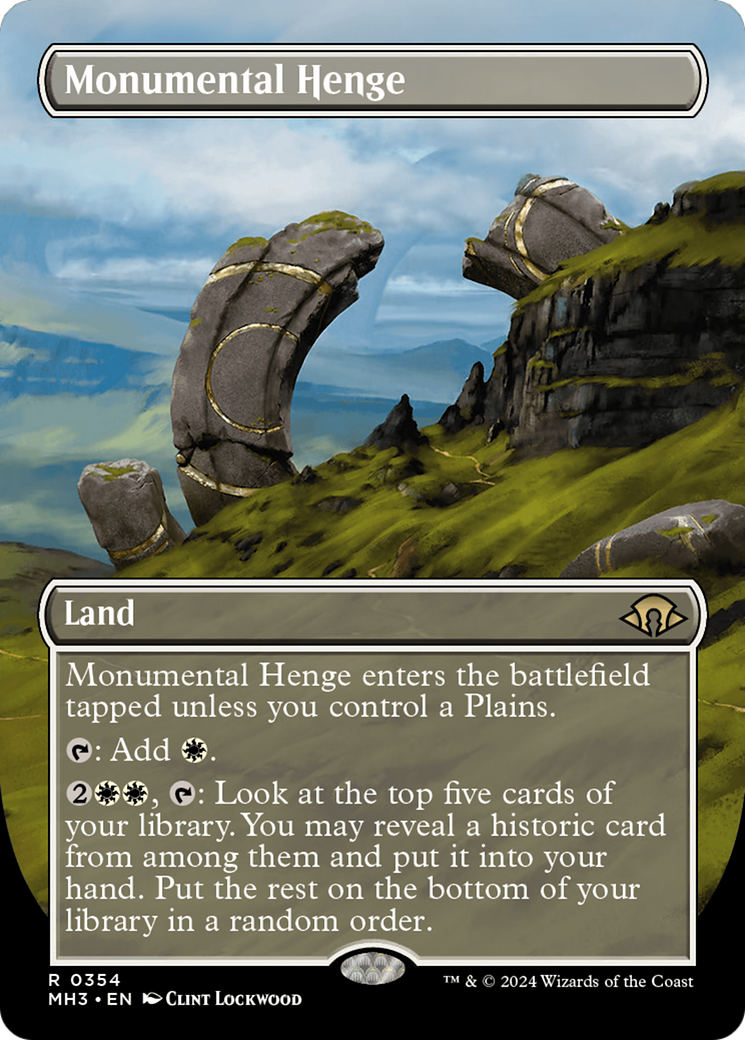 Monumental Henge (Borderless) [Modern Horizons 3] | Magic Magpie