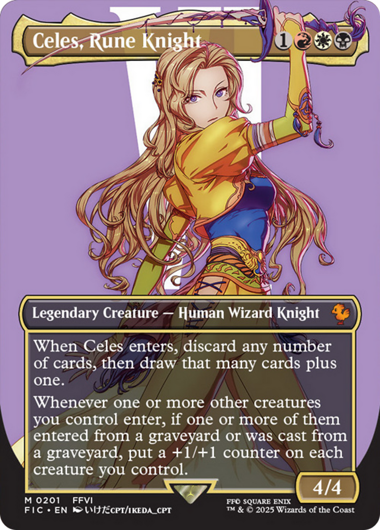 Celes, Rune Knight (Borderless) [FINAL FANTASY Commander] | Magic Magpie