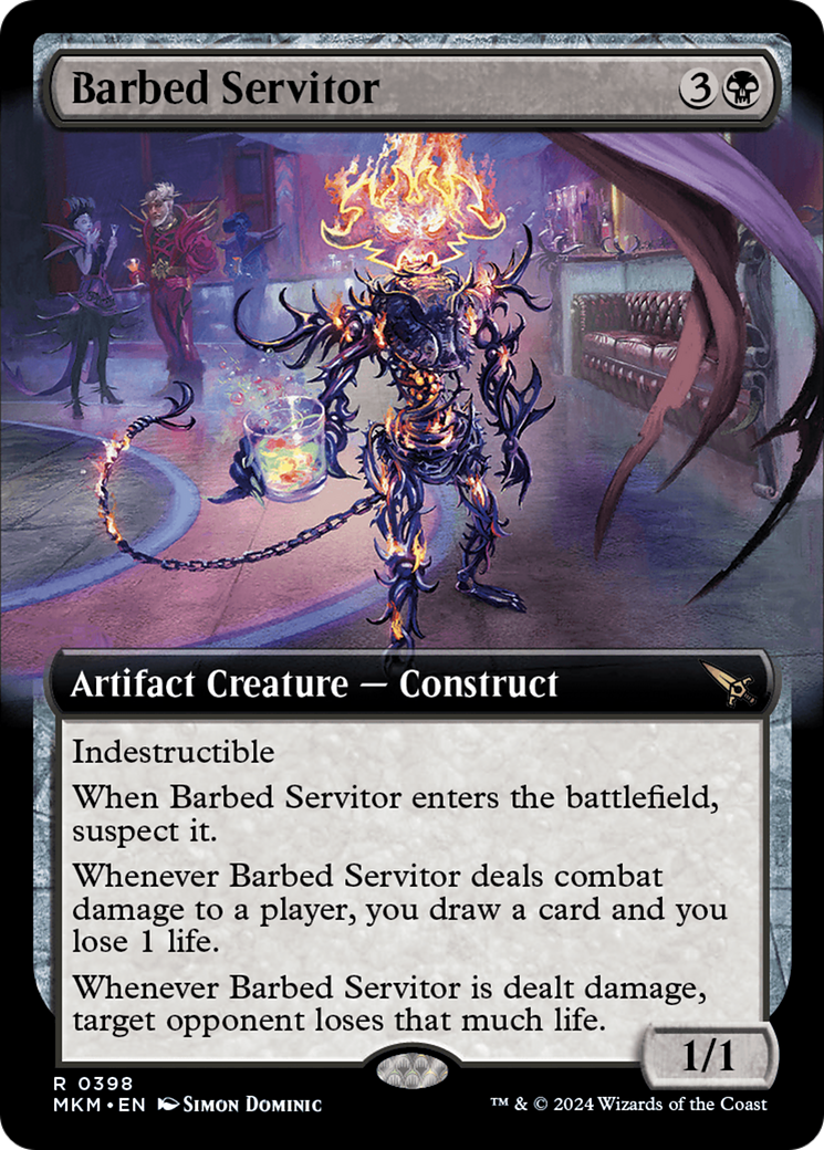 Barbed Servitor (Extended Art) [Murders at Karlov Manor] | Magic Magpie