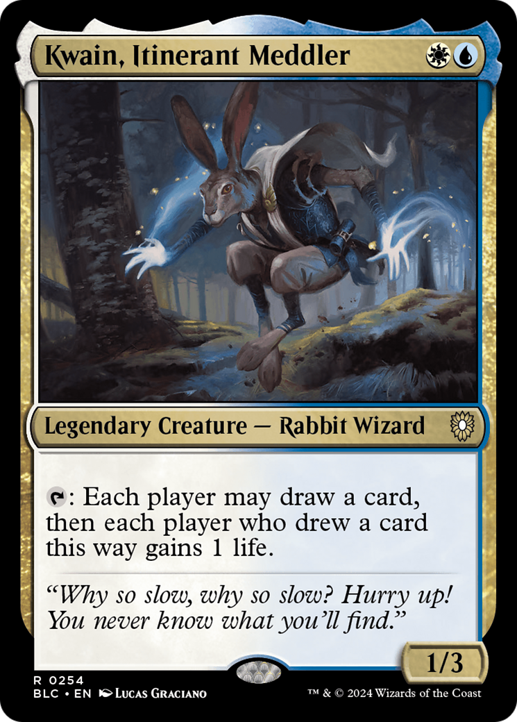 Kwain, Itinerant Meddler [Bloomburrow Commander] | Magic Magpie