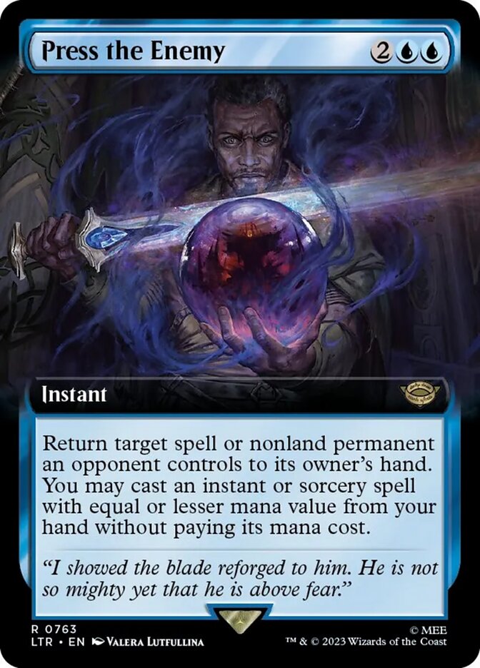 Press the Enemy (Extended Art) (Surge Foil) [The Lord of the Rings: Tales of Middle-Earth] | Magic Magpie