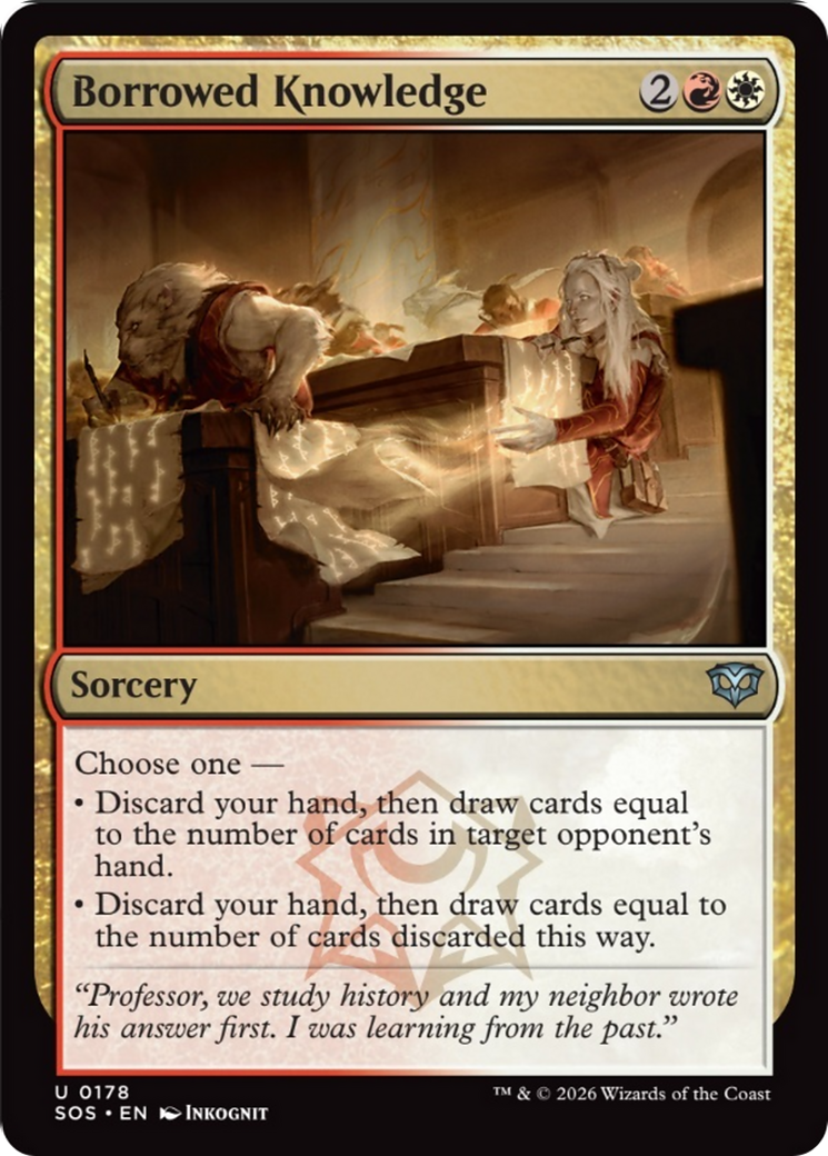 Borrowed Knowledge [Secrets of Strixhaven] | Magic Magpie
