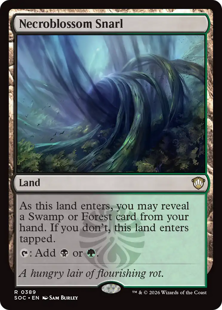 Necroblossom Snarl [Secrets of Strixhaven Commander] | Magic Magpie