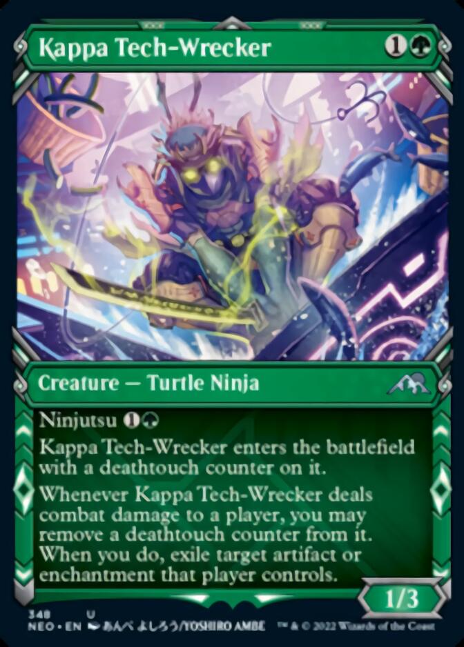 Kappa Tech-Wrecker (Showcase Ninja) [Kamigawa: Neon Dynasty] | Magic Magpie