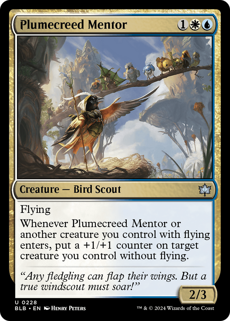 Plumecreed Mentor [Bloomburrow] | Magic Magpie