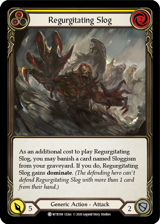 Regurgitating Slog (Yellow) [U-WTR198] (Welcome to Rathe Unlimited)  Unlimited Normal | Magic Magpie