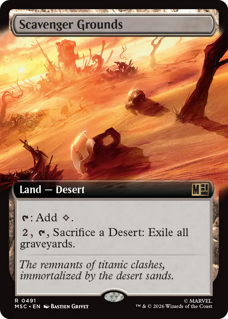 Scavenger Grounds (Extended Art) [Marvel Super Heroes Commander] | Magic Magpie