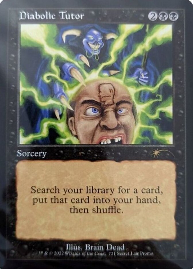 Diabolic Tutor (Retro) [Secret Lair Drop Promos] | Magic Magpie