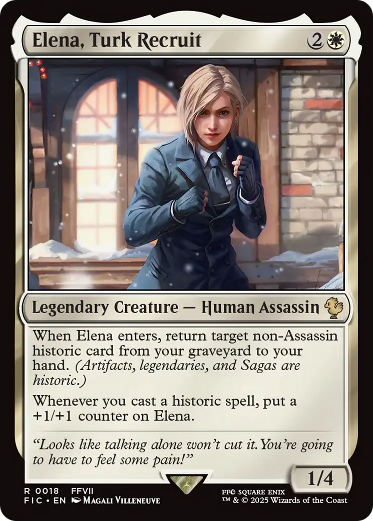 Elena, Turk Recruit [FINAL FANTASY Commander] | Magic Magpie