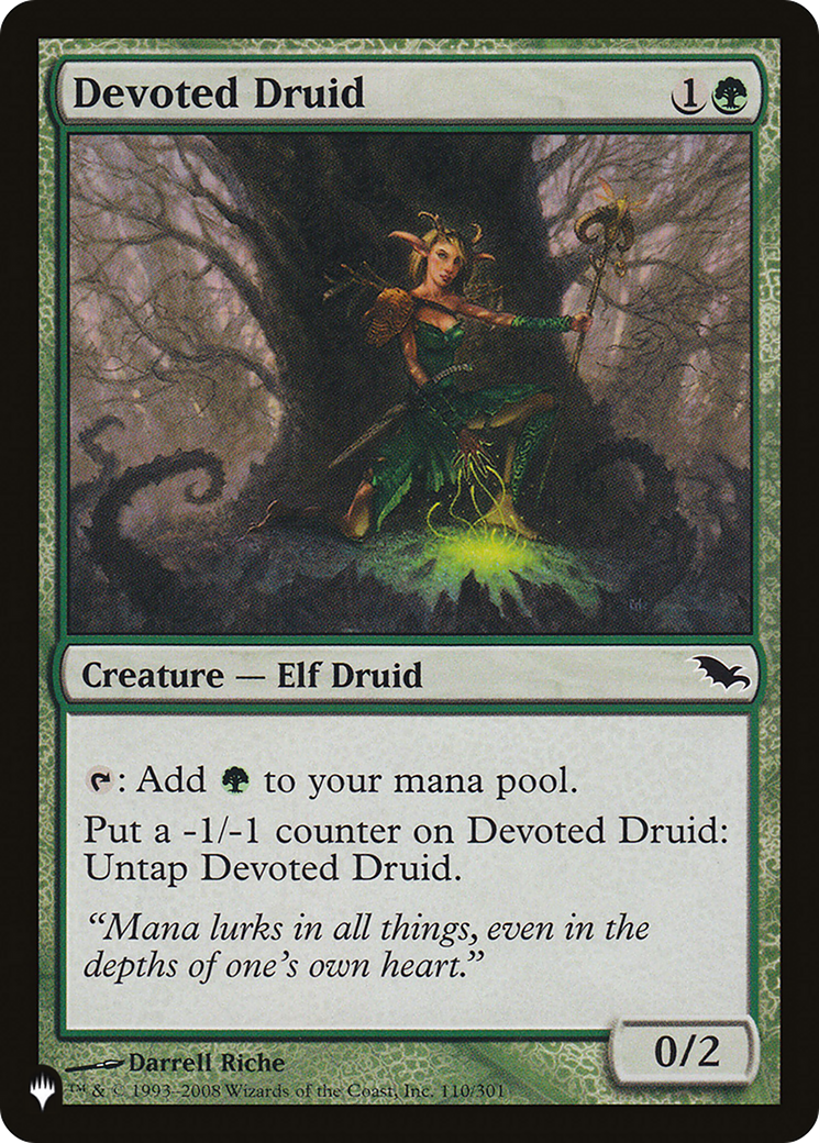 Devoted Druid (SHM) [The List Reprints] | Magic Magpie