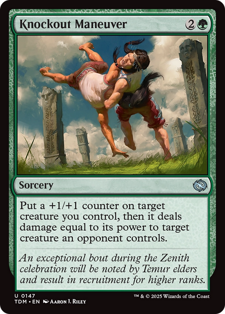 Knockout Maneuver [Tarkir: Dragonstorm] | Magic Magpie