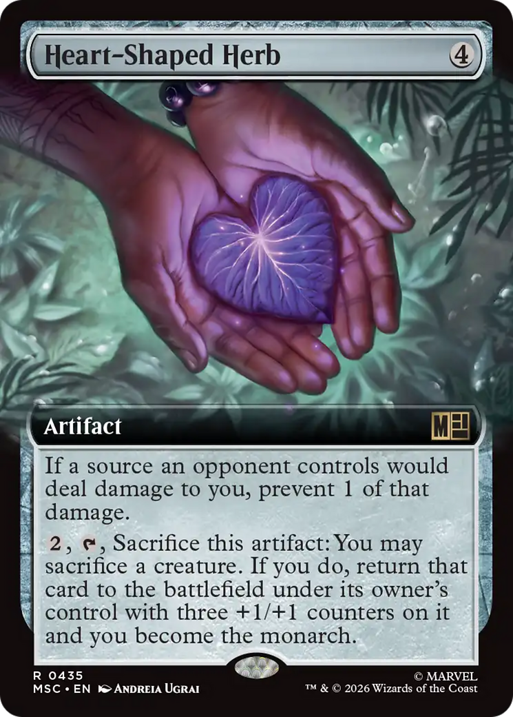 Heart-Shaped Herb (Extended Art) [Marvel Super Heroes Commander] | Magic Magpie