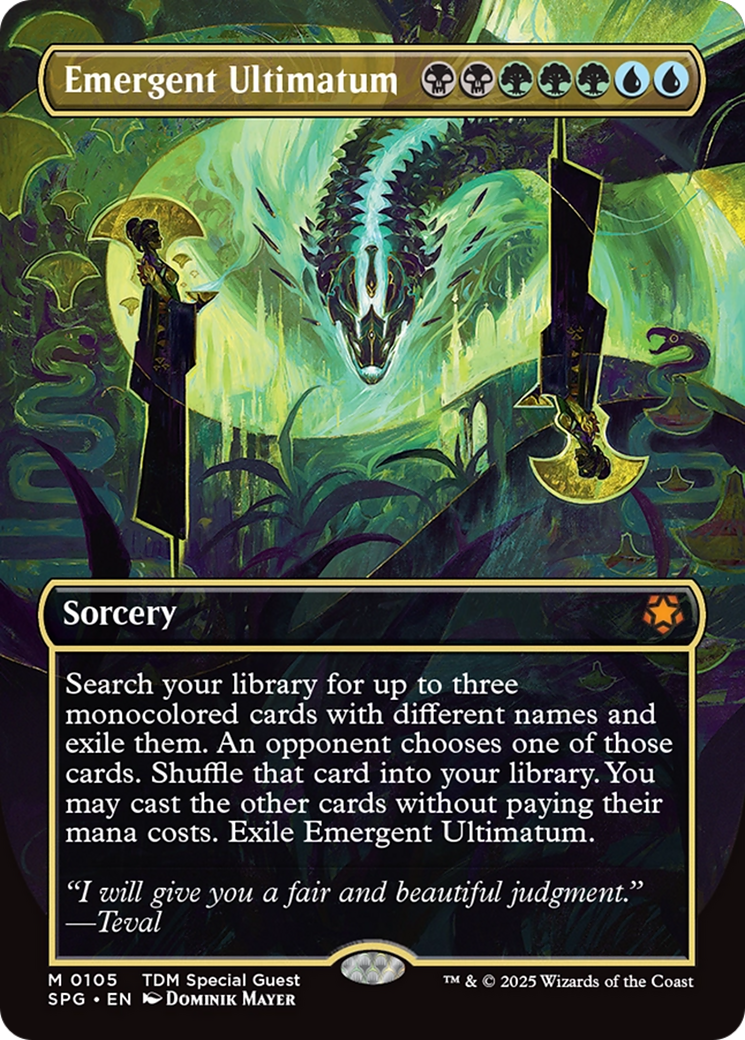 Emergent Ultimatum (Borderless) [Tarkir: Dragonstorm Special Guests] | Magic Magpie
