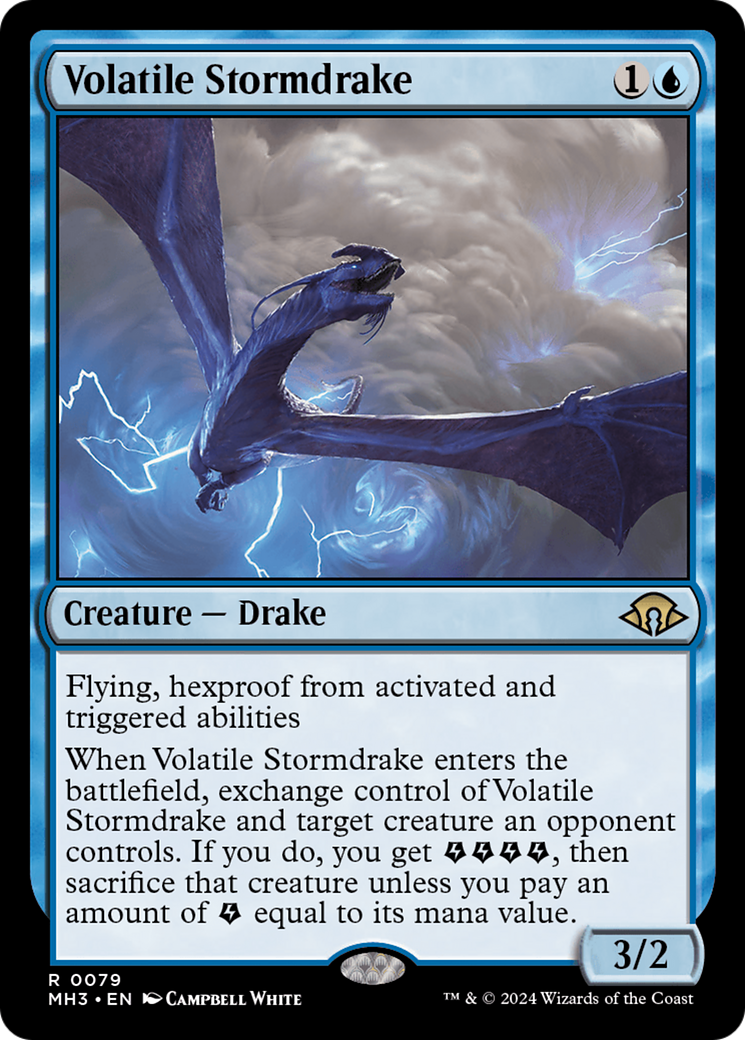 Volatile Stormdrake [Modern Horizons 3] | Magic Magpie