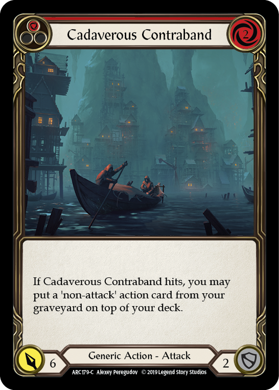 Cadaverous Contraband (Red) [ARC179-C] (Arcane Rising)  1st Edition Normal | Magic Magpie