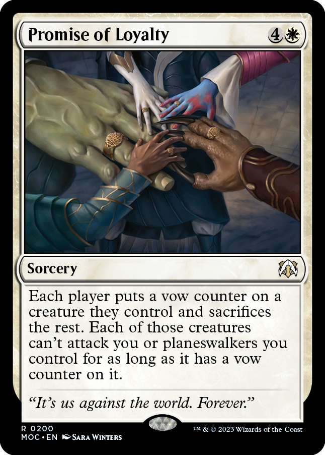 Promise of Loyalty [March of the Machine Commander] | Magic Magpie