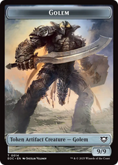 Gnome // Golem (0014) Double-Sided Token [Edge of Eternities Commander Tokens] | Magic Magpie