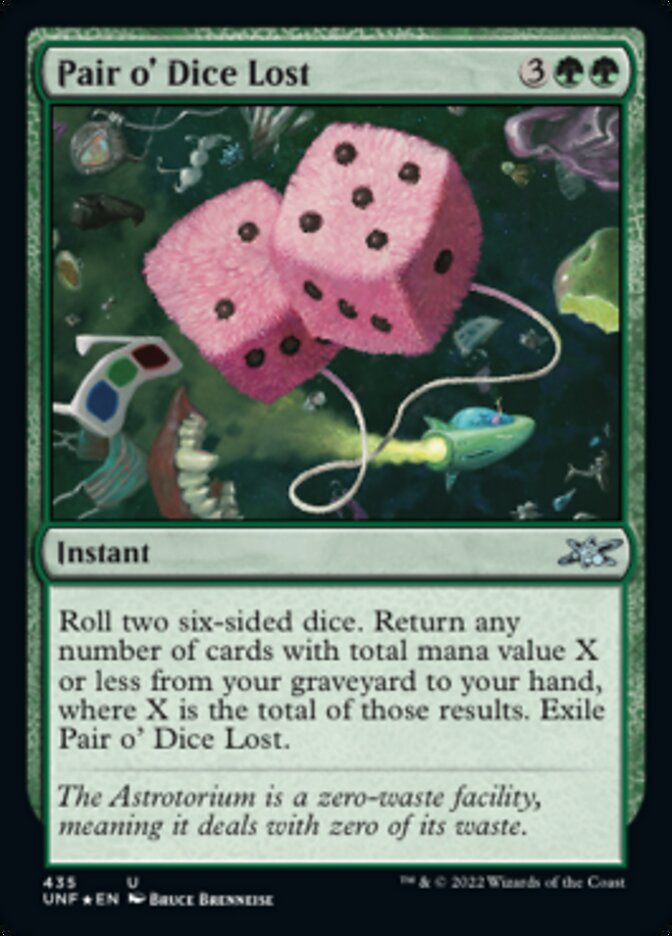 Pair o' Dice Lost (Galaxy Foil) [Unfinity] | Magic Magpie