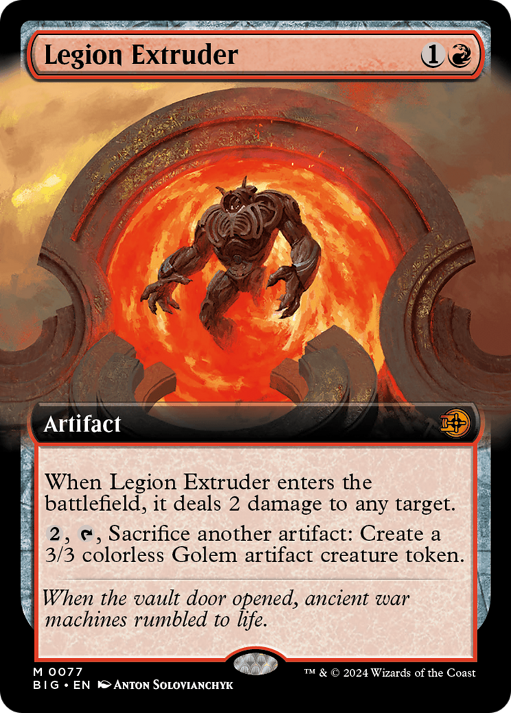 Legion Extruder (Extended Art) [Outlaws of Thunder Junction: The Big Score] | Magic Magpie