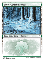 Snow-Covered Forest (White Border) [Mystery Booster 2] | Magic Magpie