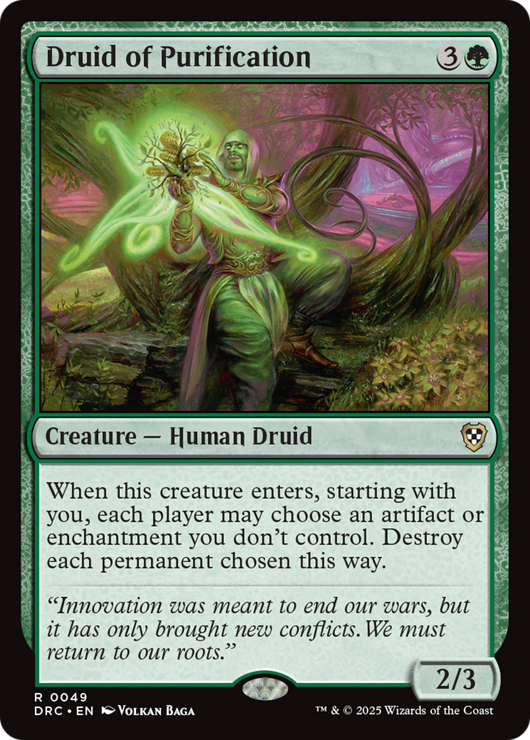 Druid of Purification [Aetherdrift Commander] | Magic Magpie