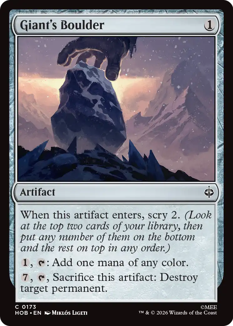 Giant's Boulder [The Hobbit] | Magic Magpie