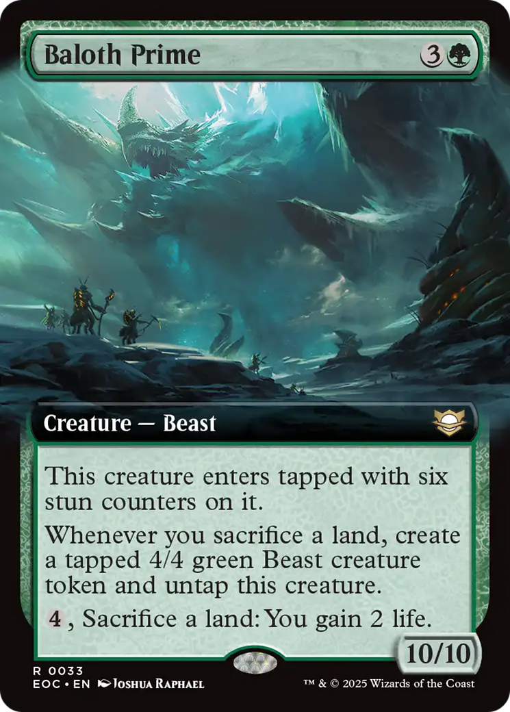 Baloth Prime (Extended Art) [Edge of Eternities Commander] | Magic Magpie