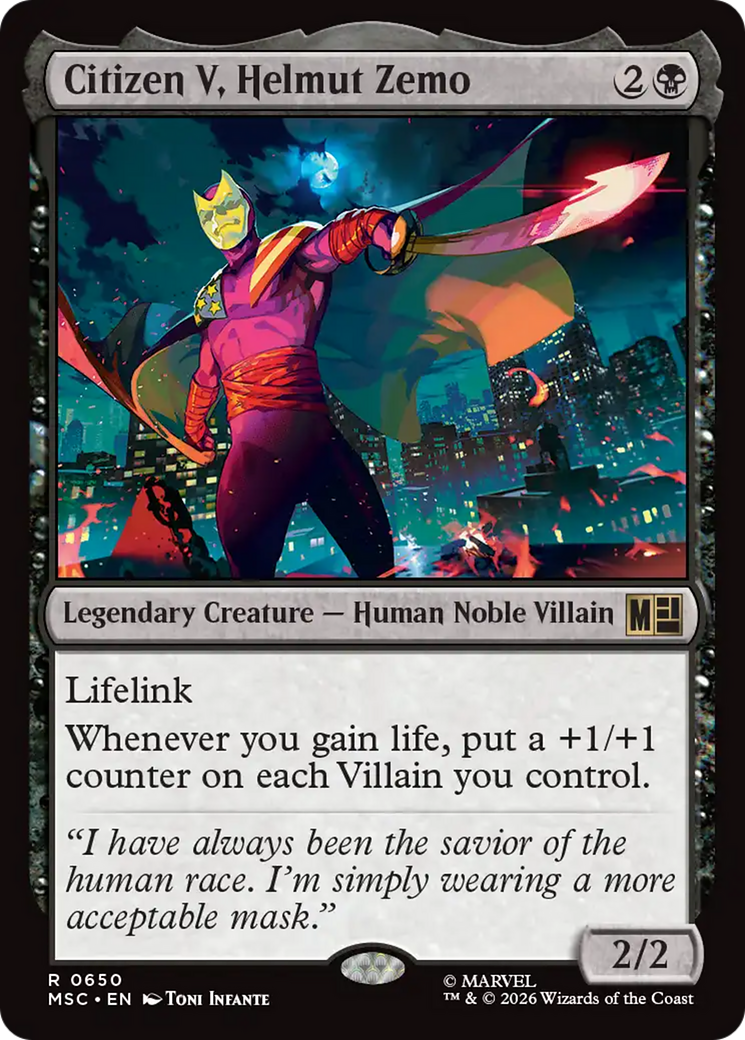 Citizen V, Helmut Zemo [Marvel Super Heroes Commander] | Magic Magpie