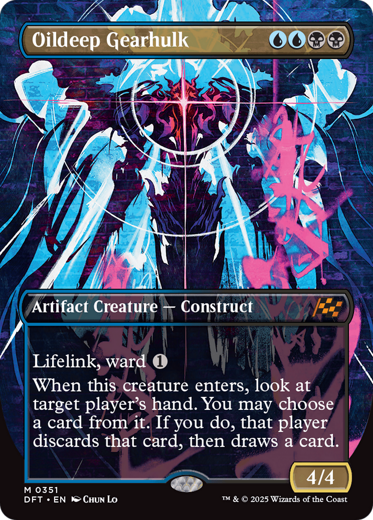 Oildeep Gearhulk (Borderless) [Aetherdrift] | Magic Magpie