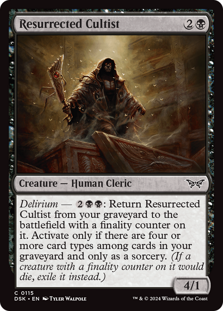 Resurrected Cultist [Duskmourn: House of Horror] | Magic Magpie