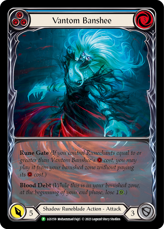 Vantom Banshee (Blue) (Extended Art) [LGS159] (Promo)  Rainbow Foil | Magic Magpie